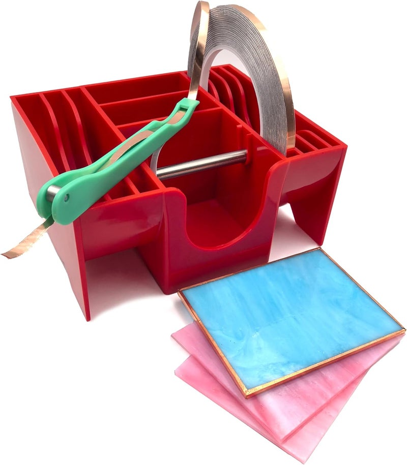 ARTKINGTO Copper Foil Hand Foiler and Foil Dispenser Kits (Dispenser Red) - Image 3